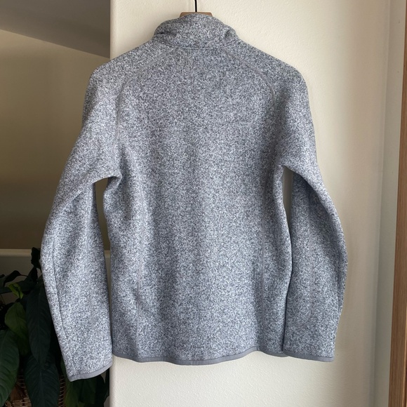 Patagonia Better Sweater 1/4-Zip Fleece Large Birch White Slim Fit Grey L - Picture 7 of 12